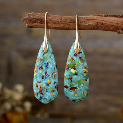 Blue Jasper Balancing Earrings for Perfect Harmony