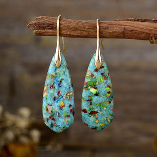 Blue Jasper Balancing Earrings for Perfect Harmony