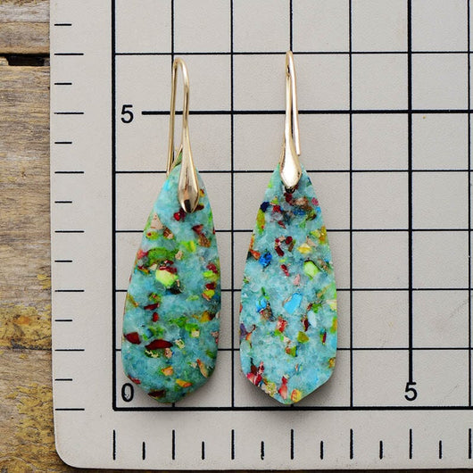 Blue Jasper Balancing Earrings for Perfect Harmony
