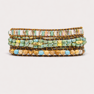 Elegant Wrap Healing Amazonite Turquoise Bracelet