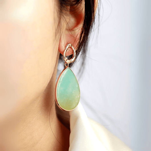 Beautiful Elegant Amazonite Earrings