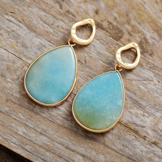 Beautiful Elegant Amazonite Earrings