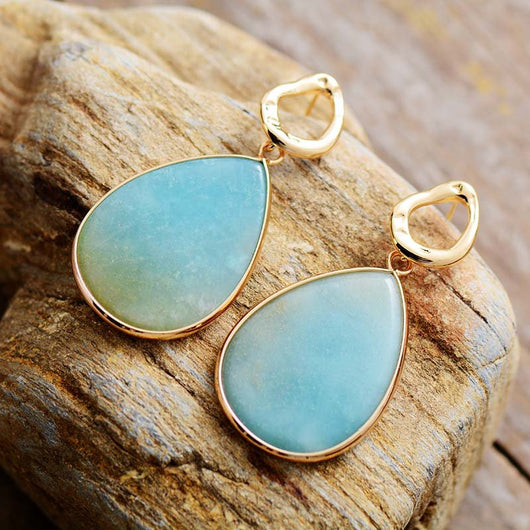 Beautiful Elegant Amazonite Earrings