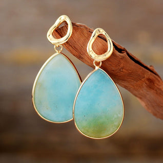 Beautiful Elegant Amazonite Earrings