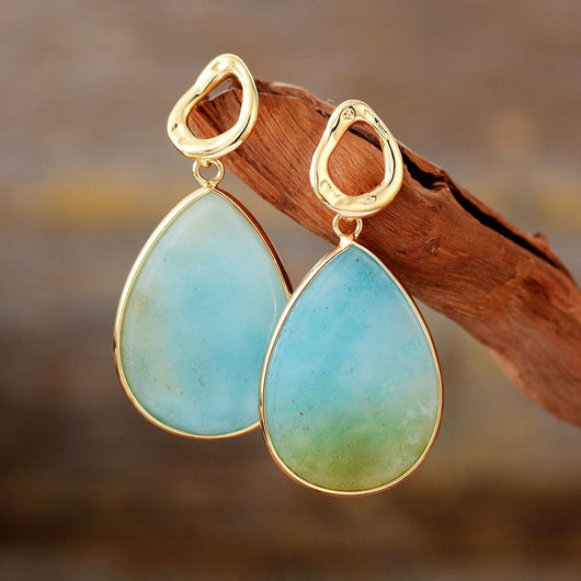 Beautiful Elegant Amazonite Earrings