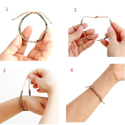 Friendship Bracelet with Energy Beads