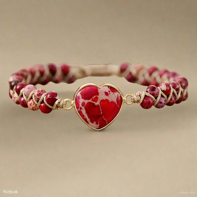 Sparkling Jasper Beaded Bracelet with Elite Jewelry