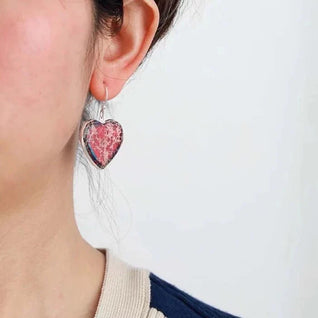Jasper Earrings for Heart Energy and Vitality