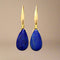 Bold Lapis Lazuli Hook Earrings - Stylish Lapis Lazuli Earrings