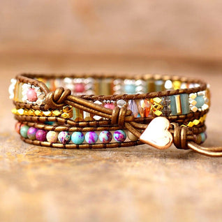 Elegant Wrap Protective Jasper Bracelet