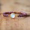 Amethyst and opal beaded bracelet for serenity